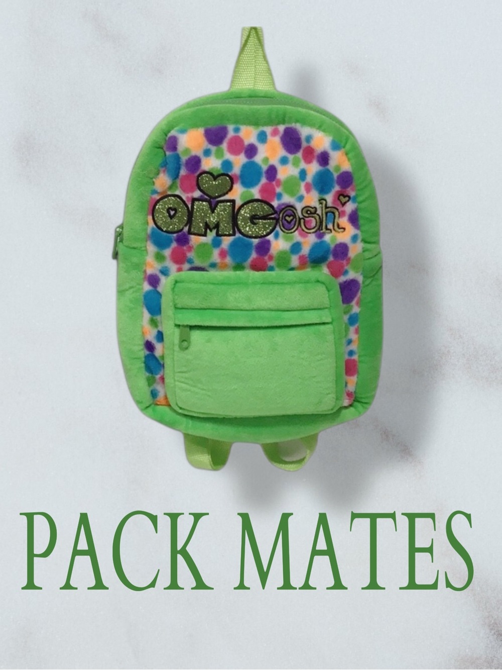 PACK MATES Fuzzy Backpack NEW